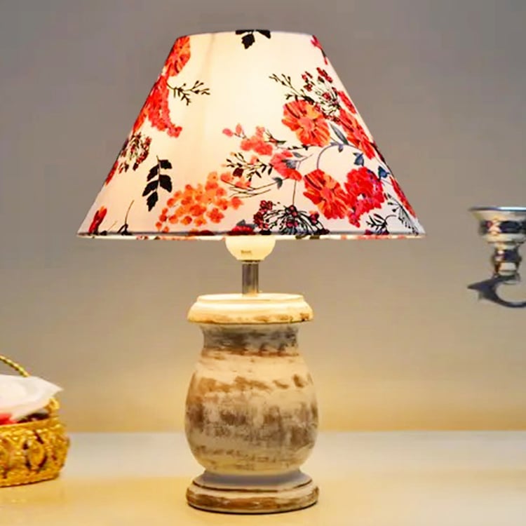 HOMESAKE Wooden Table Lamp