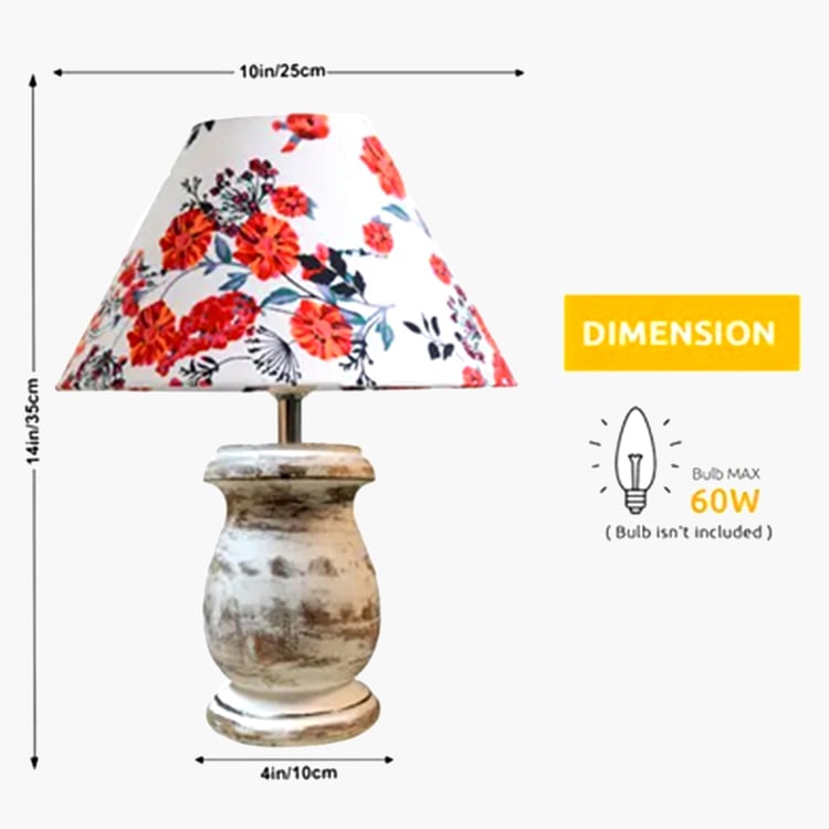 HOMESAKE Wooden Table Lamp