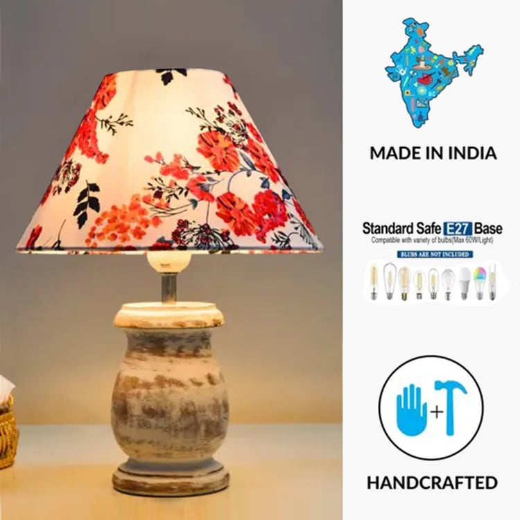 HOMESAKE Wooden Table Lamp