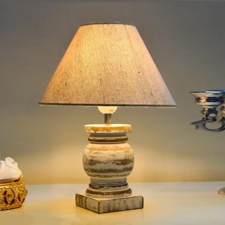 HOMESAKE Wooden Table Lamp