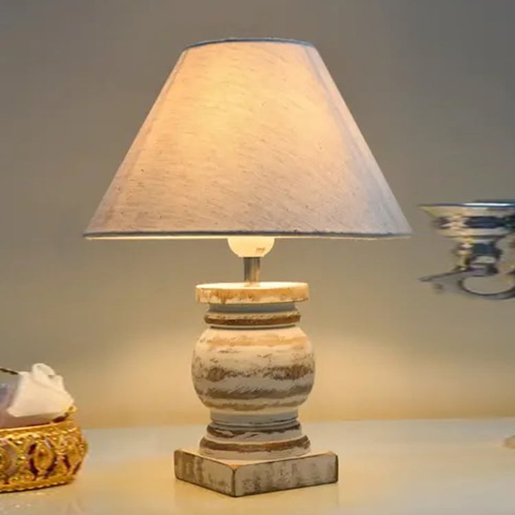 HOMESAKE Wooden Table Lamp