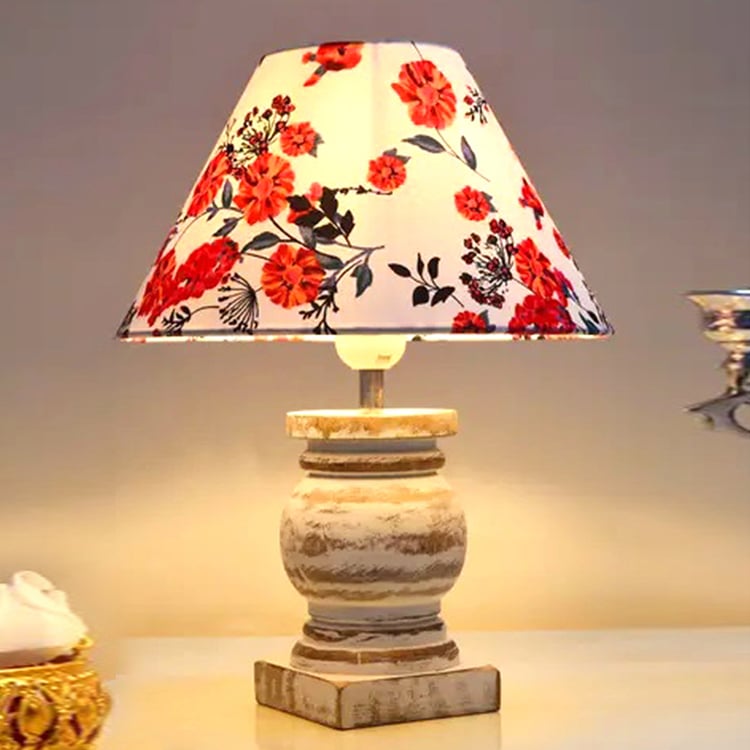HOMESAKE Wooden Table Lamp
