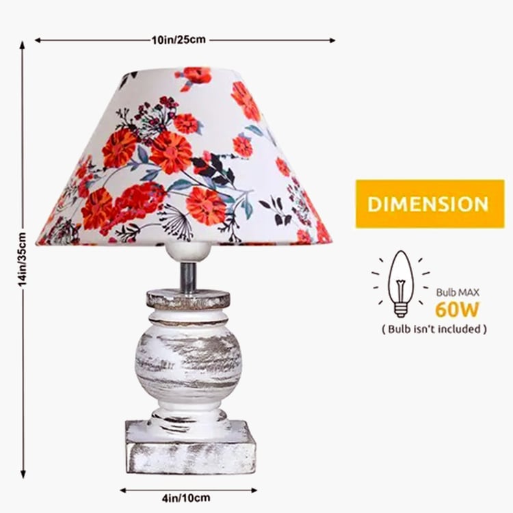 HOMESAKE Wooden Table Lamp