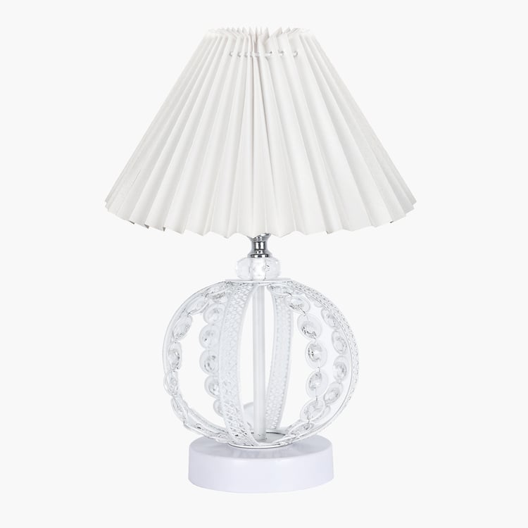 HOMESAKE Metal and Crystals Table Lamp