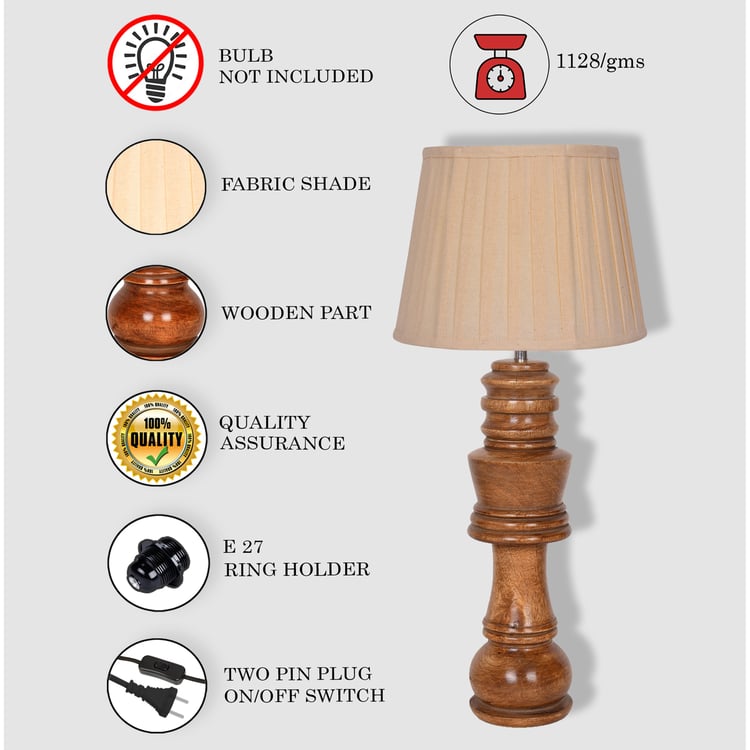 HOMESAKE Wooden Chess Table Lamp
