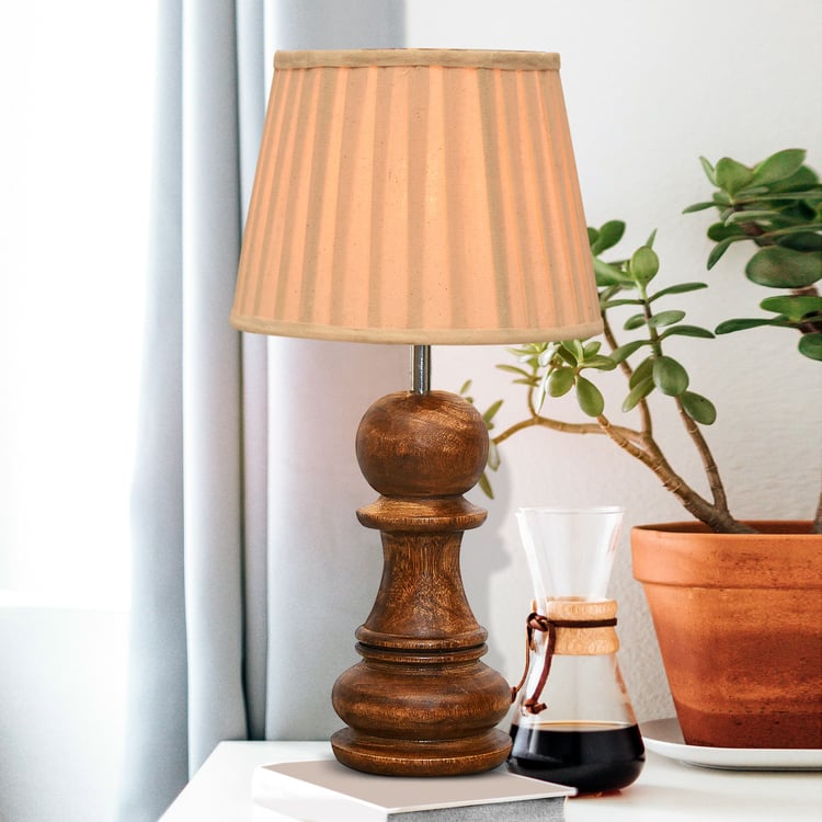 HOMESAKE Wooden Table Lamp