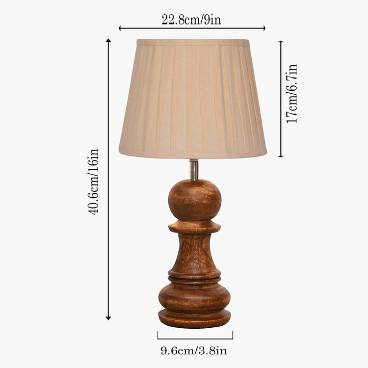HOMESAKE Wooden Table Lamp