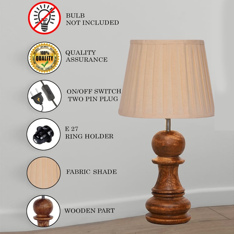 HOMESAKE Wooden Table Lamp