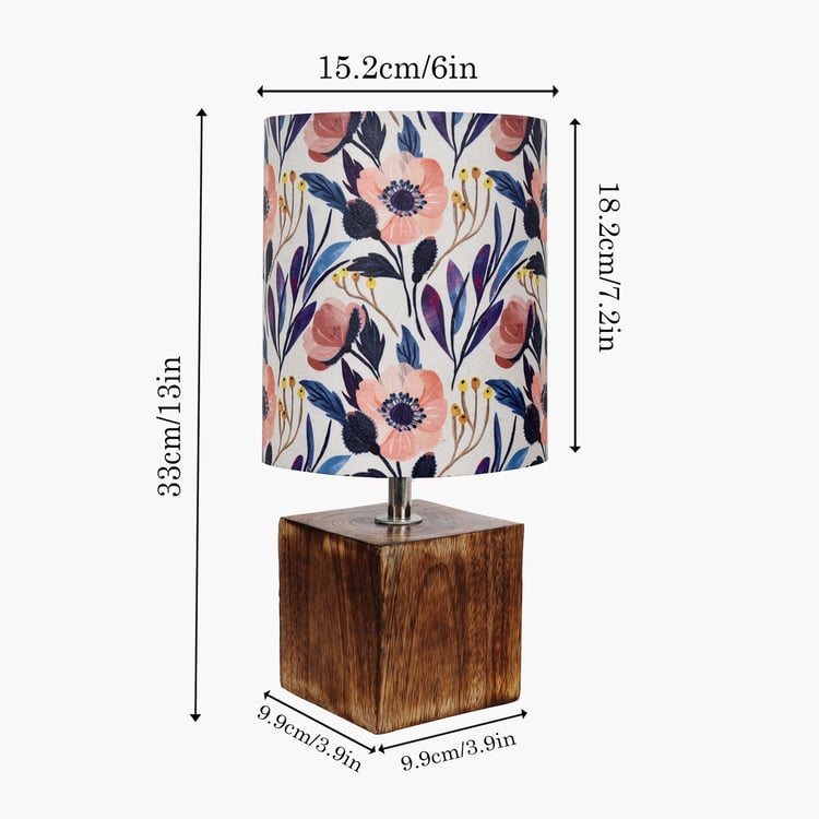 HOMESAKE Wooden Table Lamp