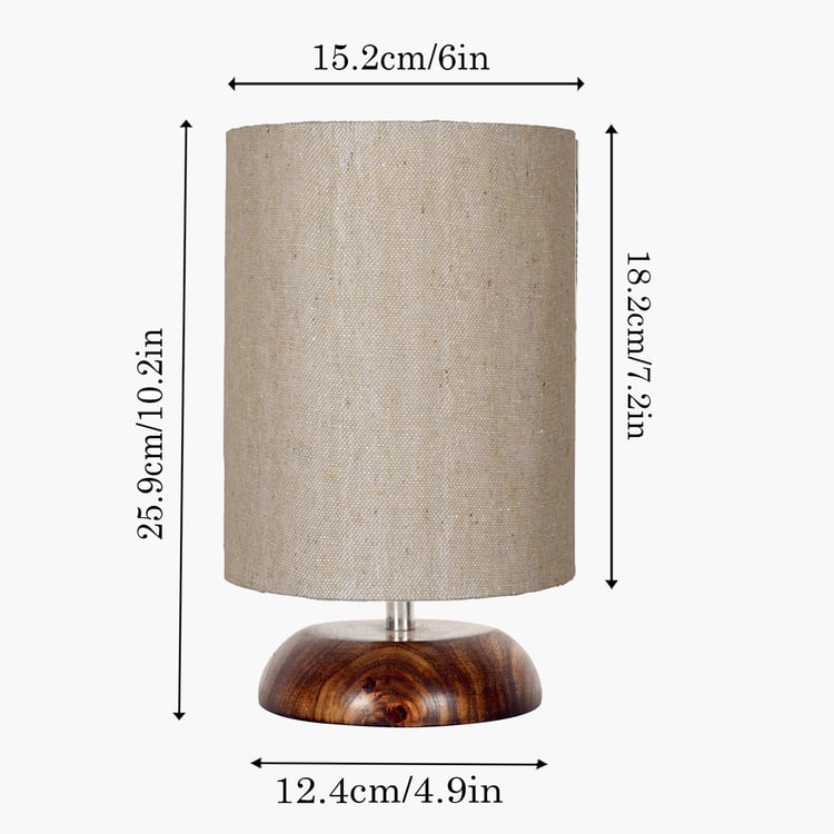 HOMESAKE Wooden Table Lamp