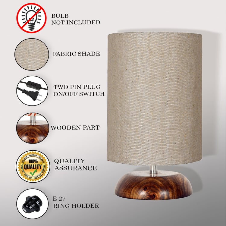 HOMESAKE Wooden Table Lamp