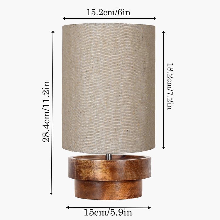 HOMESAKE Wooden Table Lamp