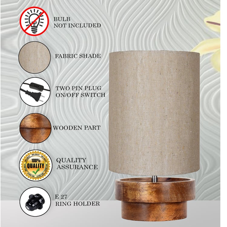 HOMESAKE Wooden Table Lamp