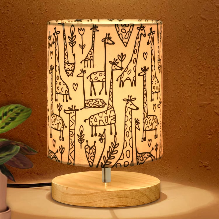 HOMESAKE Wooden Table Lamp