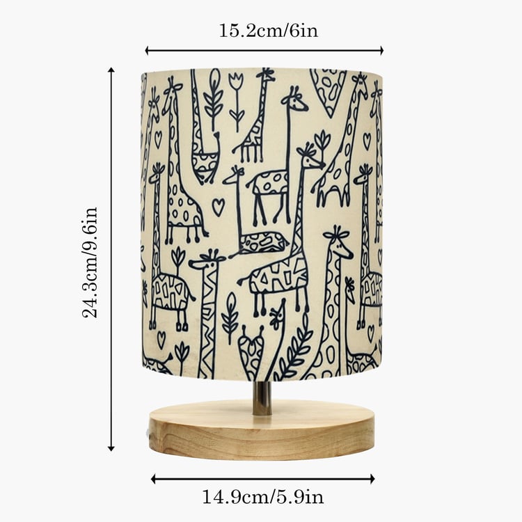 HOMESAKE Wooden Table Lamp