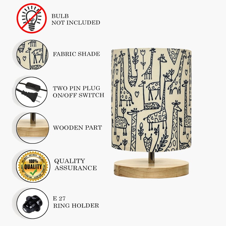 HOMESAKE Wooden Table Lamp