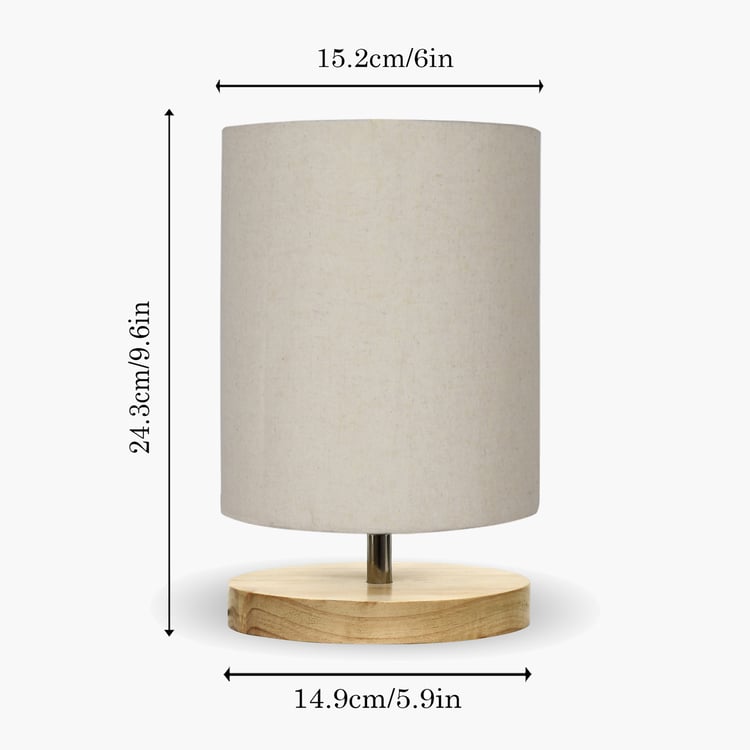 HOMESAKE Wooden Table Lamp