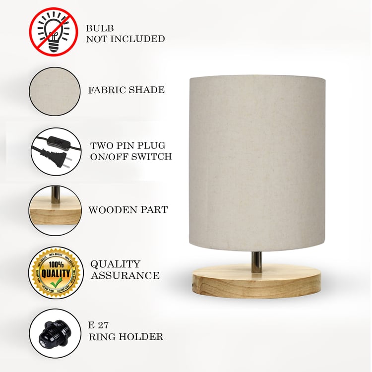 HOMESAKE Wooden Table Lamp