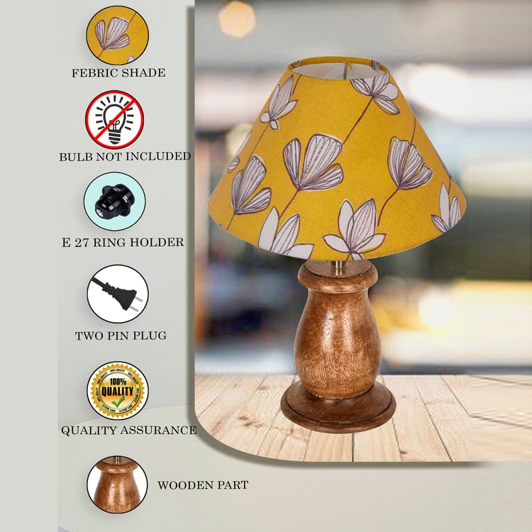 HOMESAKE Wooden Table Lamp