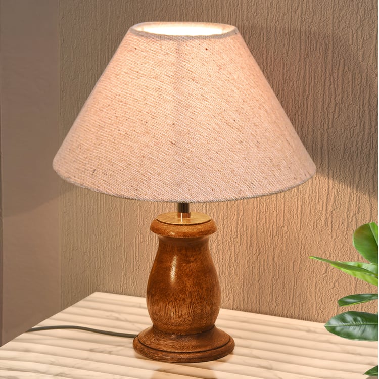 HOMESAKE Wooden Table Lamp