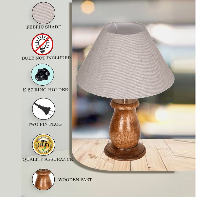 HOMESAKE Wooden Table Lamp