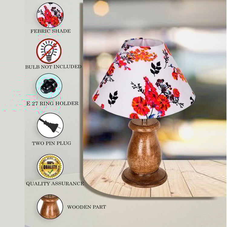 HOMESAKE Wooden Table Lamp