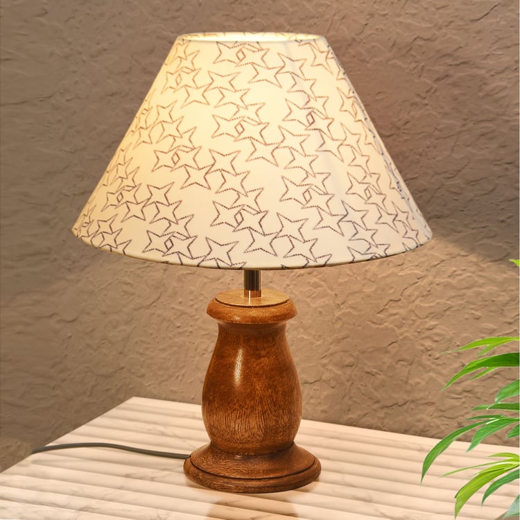 HOMESAKE Wooden Table Lamp