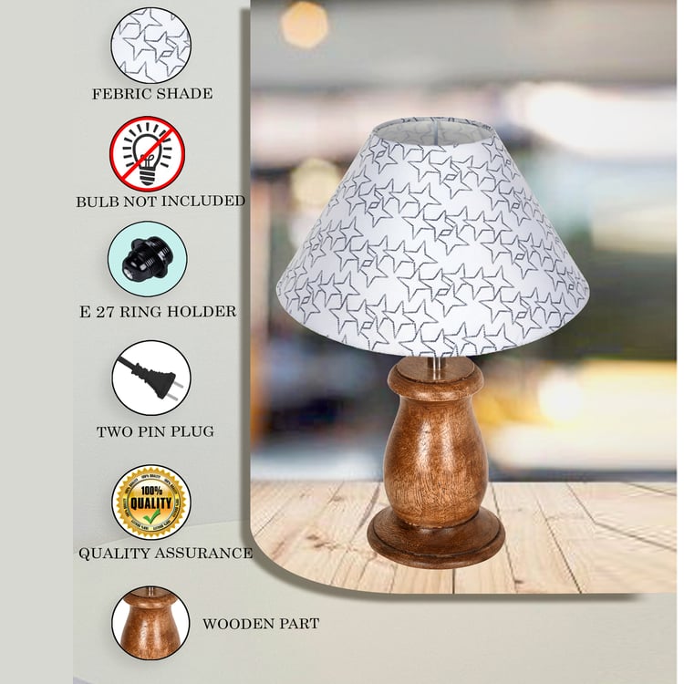 HOMESAKE Wooden Table Lamp
