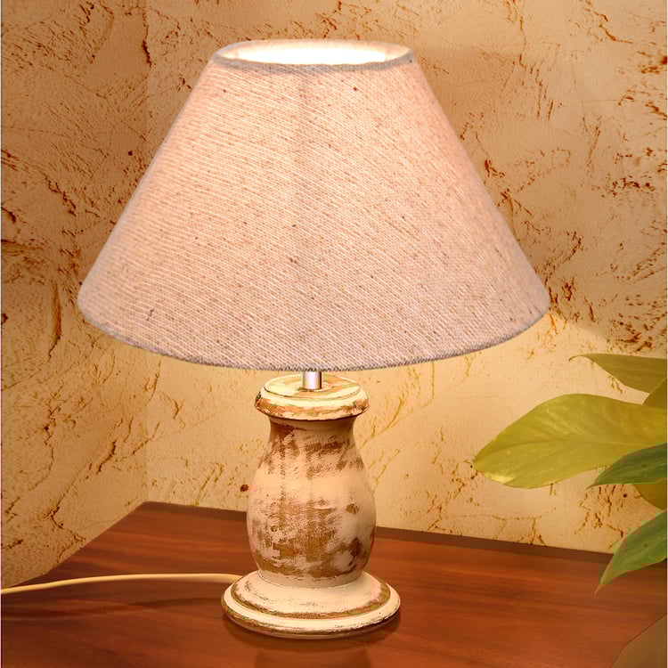 HOMESAKE Wooden Table Lamp
