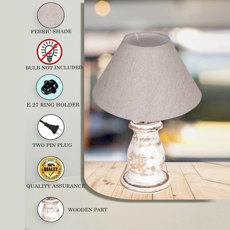 HOMESAKE Wooden Table Lamp