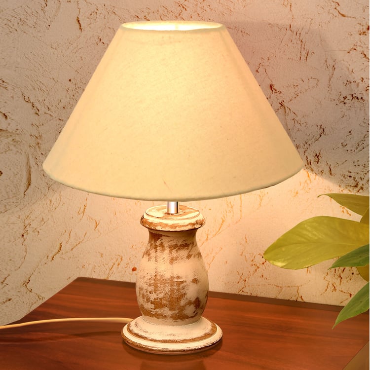 HOMESAKE Wooden Table Lamp