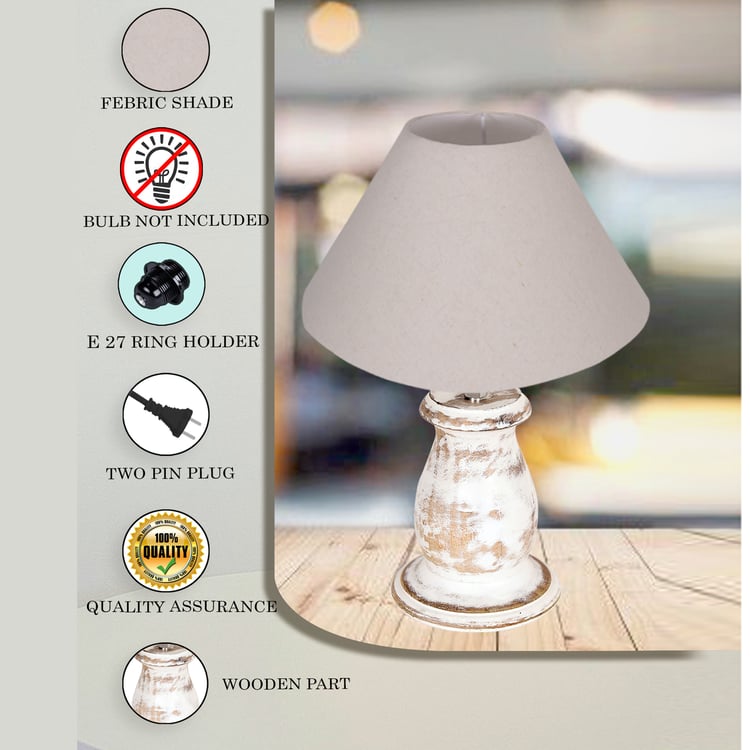 HOMESAKE Wooden Table Lamp