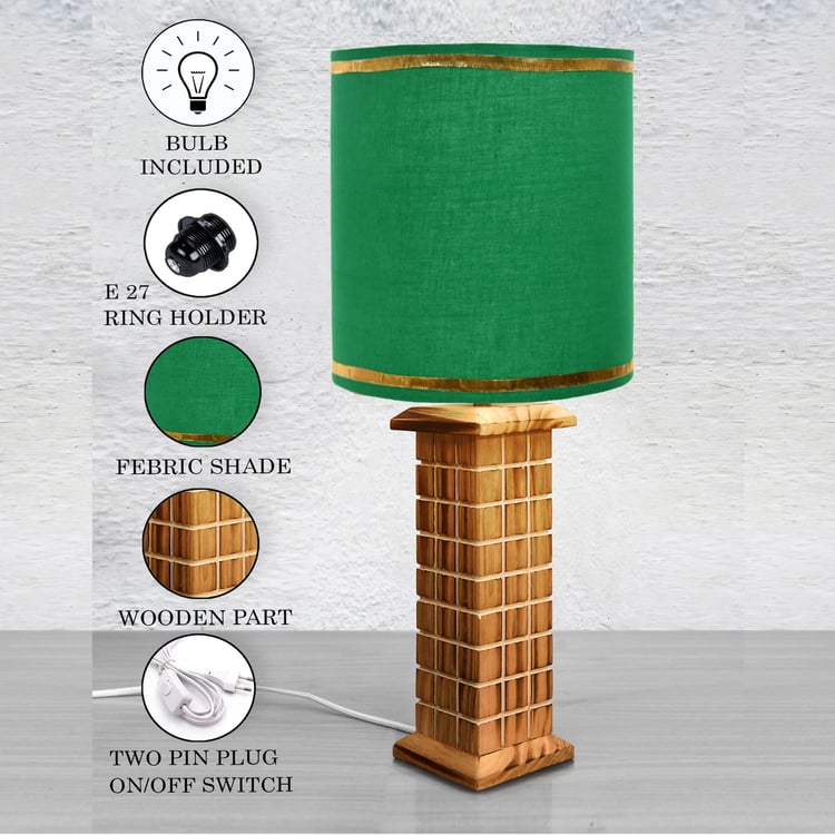 HOMESAKE Wooden Table Lamp