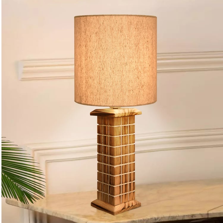 HOMESAKE Wooden Table Lamp