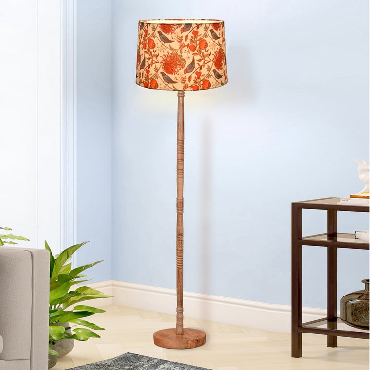 HOMESAKE Wooden Floor Lamp