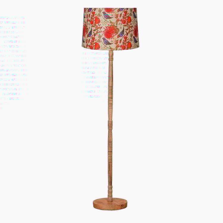 HOMESAKE Wooden Floor Lamp