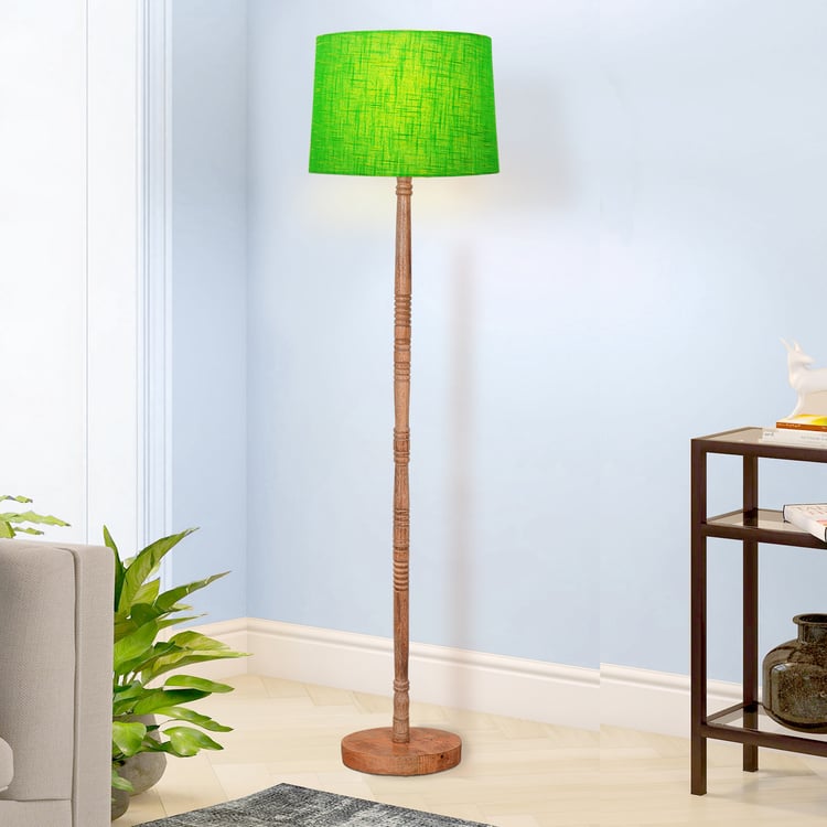 HOMESAKE Wooden Floor Lamp