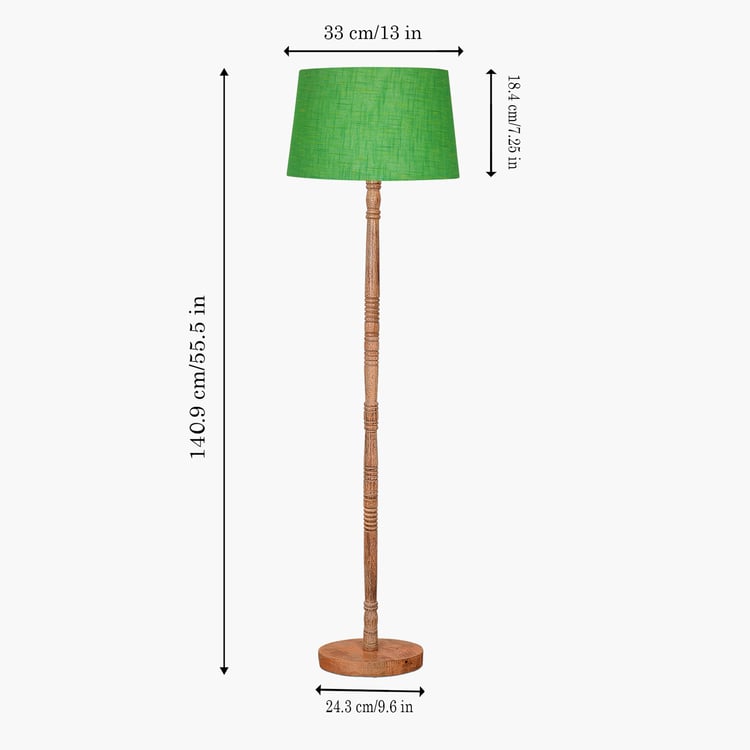 HOMESAKE Wooden Floor Lamp