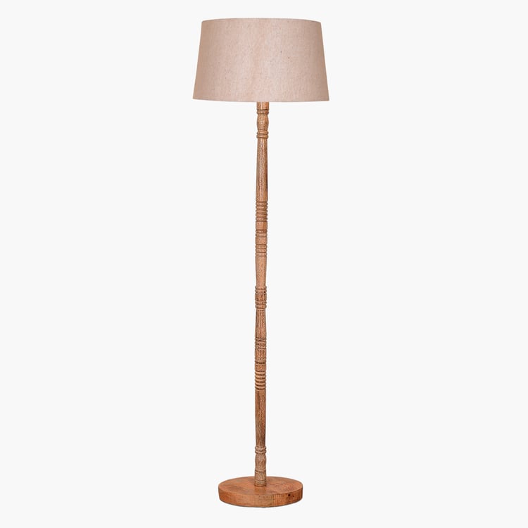 HOMESAKE Wooden Floor Lamp