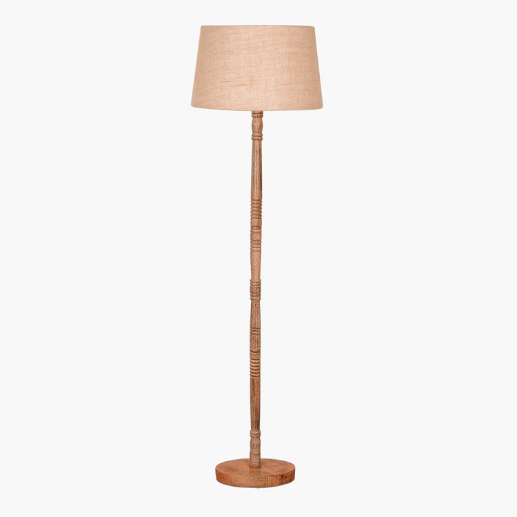 HOMESAKE Wooden Floor Lamp