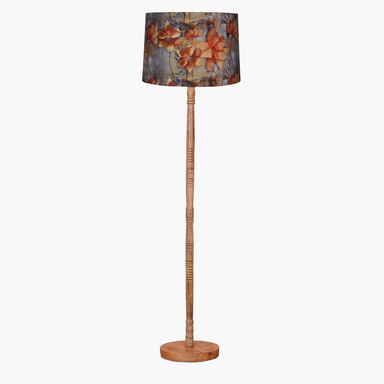 HOMESAKE Wooden Floor Lamp