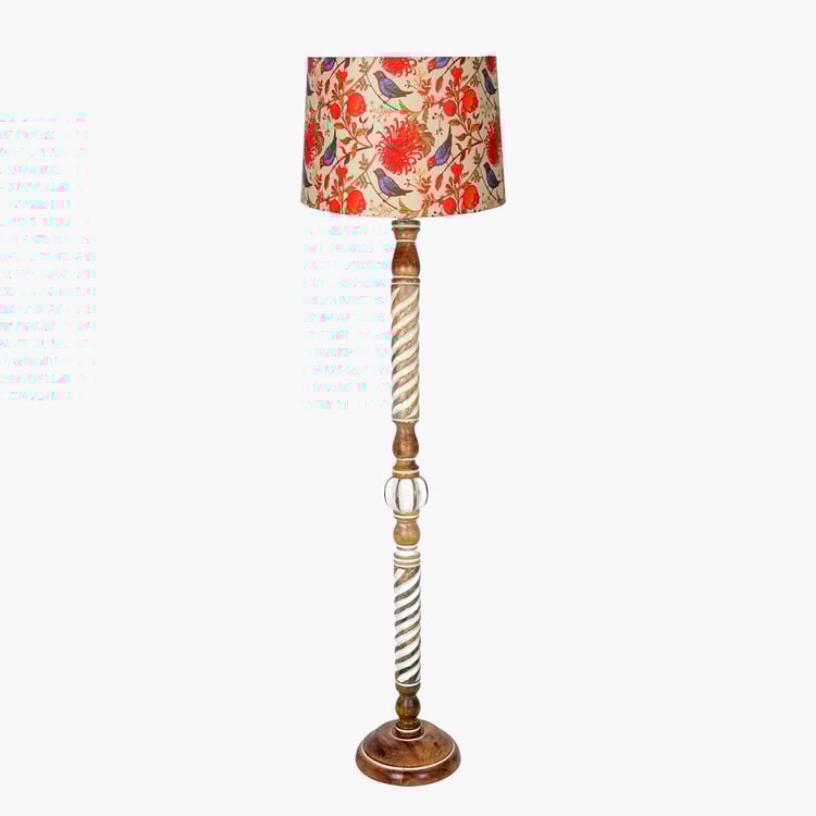 HOMESAKE Wooden Floor Lamp