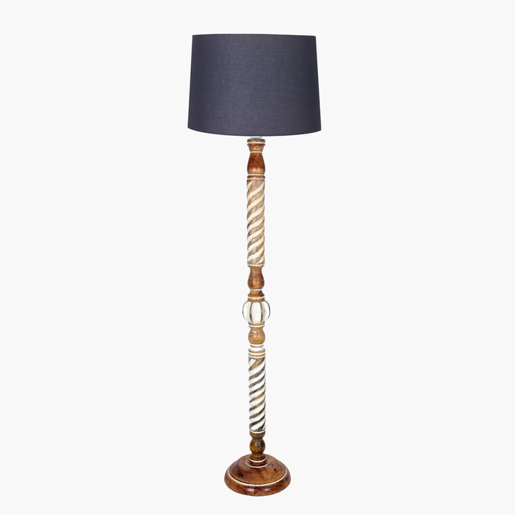 HOMESAKE Wooden Floor Lamp