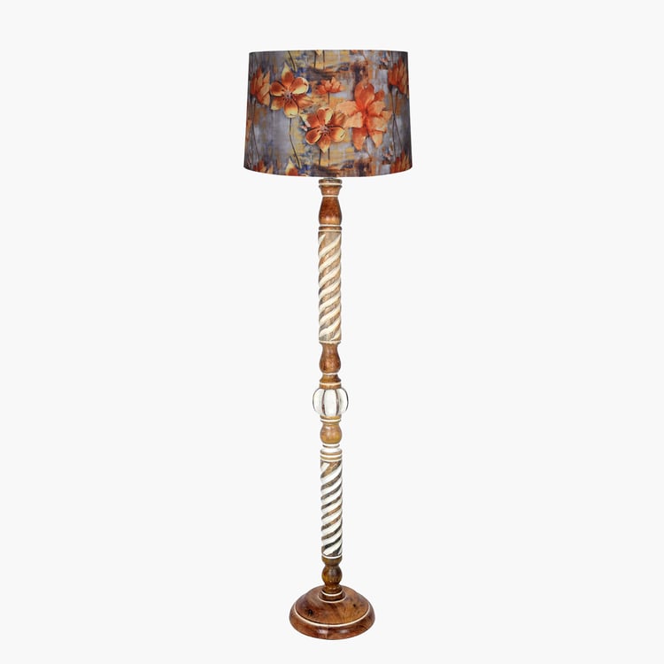 HOMESAKE Wooden Floor Lamp