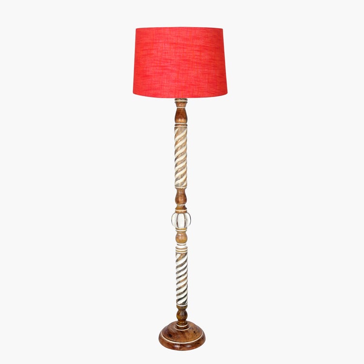 HOMESAKE Wooden Floor Lamp