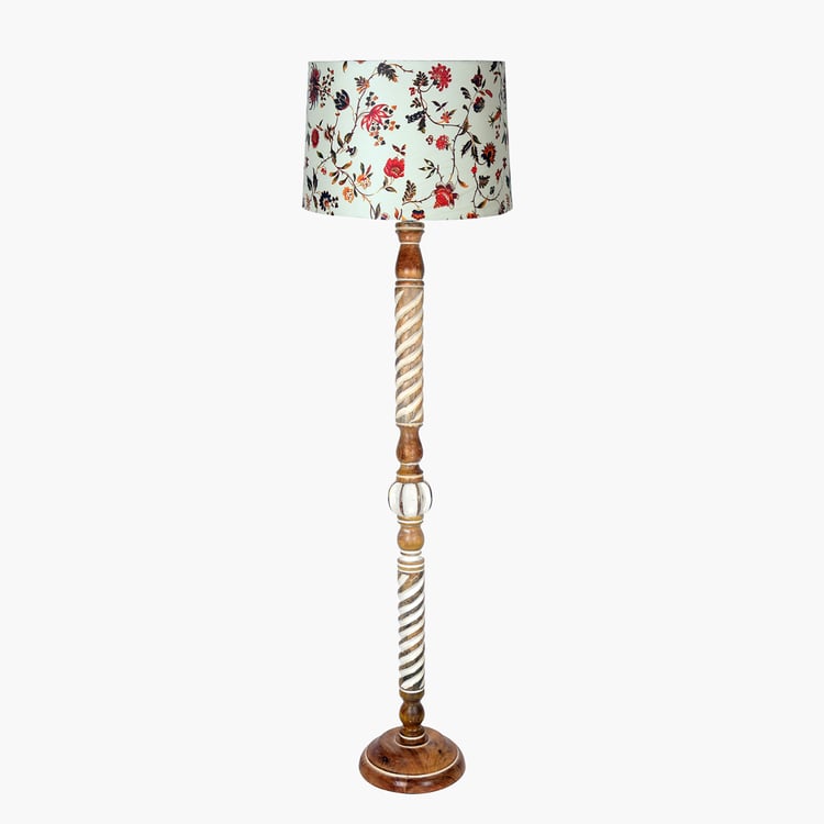 HOMESAKE Wooden Floor Lamp