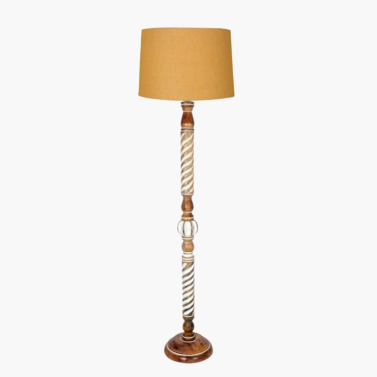 HOMESAKE Wooden Floor Lamp