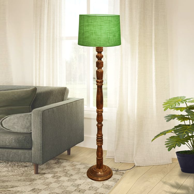 HOMESAKE Wooden Floor Lamp