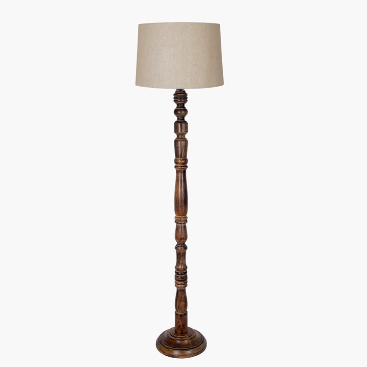 HOMESAKE Wooden Floor Lamp