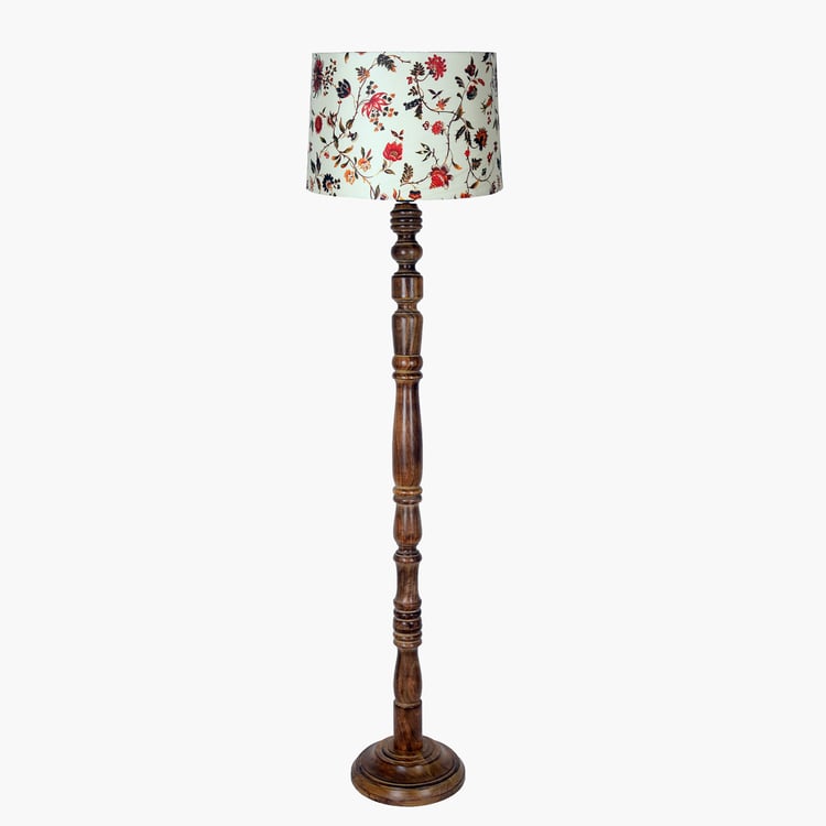 HOMESAKE Wooden Floor Lamp